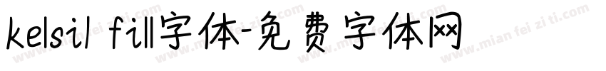 kelsi1 fill字体字体转换
